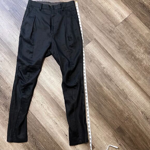 D.GNAK by KANG.D Drop Crotch Black Trousers Size 30 - Picture 5 of 8